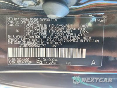Zdjęcie 13 z 13 samochodu: 2007 LEXUS GX 470 VIN:JTJBT20X070132787 - miniatura