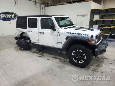 Czwarte zdjęcie samochodu z boku: 2024 JEEP WRANGLER RUBICON 4XE VIN:1C4RJXR63RW292421 - miniatura