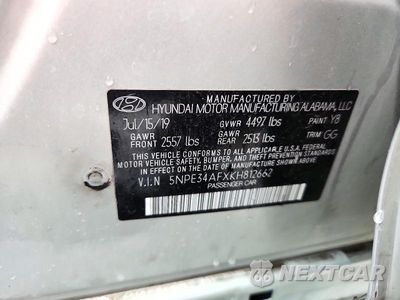 Zdjęcie 13 z 13 samochodu: 2019 HYUNDAI SONATA SEL VIN:5NPE34AFXKH812662 - miniatura