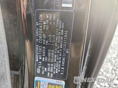 Zdjęcie 13 z 13 samochodu: 2018 KIA SEDONA EX VIN:KNDMC5C10J6371846 - miniatura