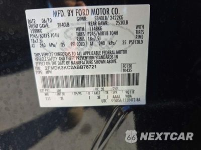 Zdjęcie 13 z 13 samochodu: 2010 FORD EDGE LIMITED VIN:2FMDK3KC2ABB78721 - miniatura