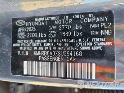 Zdjęcie 12 z 12 samochodu: 2025 HYUNDAI VENUE SE VIN:KMHRB8A3XSU394168 - miniatura