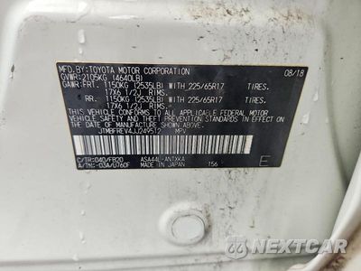 Zdjęcie 13 z 13 samochodu: 2018 TOYOTA RAV4 LE VIN:JTMBFREV4JJ249512 - miniatura