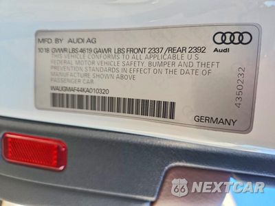 Zdjęcie 12 z 12 samochodu: 2019 AUDI A4 PREMIUM VIN:WAUGMAF44KA010320 - miniatura