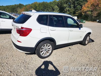 Trzecie zdjęcie samochodu z tyłu: 2014 BMW X3 XDRIVE28I VIN:5UXWX9C58E0D43732 - miniatura