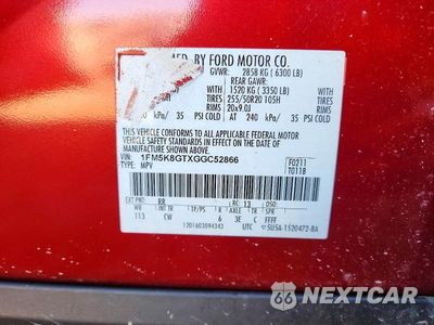 Zdjęcie 13 z 13 samochodu: 2016 FORD EXPLORER SPORT VIN:1FM5K8GTXGGC52866 - miniatura