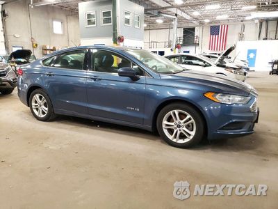 Czwarte zdjęcie samochodu z boku: 2018 FORD FUSION SE HYBRID VIN:3FA6P0LU8JR281136 - miniatura