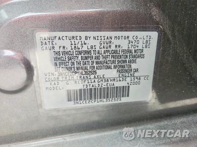 Zdjęcie 12 z 12 samochodu: 2017 NISSAN VERSA NOTE SV VIN:3N1CE2CP1HL352525 - miniatura