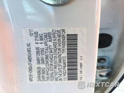 Zdjęcie 12 z 12 samochodu: 2018 HONDA ACCORD EX VIN:1HGCV1F46JA010172 - miniatura