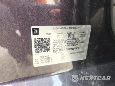 Zdjęcie 13 z 13 samochodu: 2018 CHEVROLET TAHOE C1500 PREMIER VIN:1GNSCCKC9JR194900 - miniatura