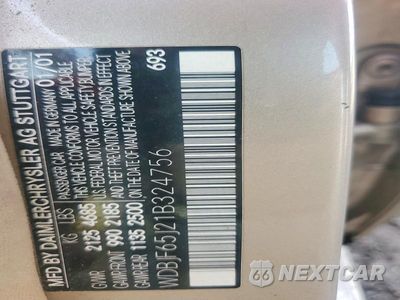 Zdjęcie 13 z 13 samochodu: 2001 MERCEDES-BENZ E 320 VIN:WDBJF65J21B324756 - miniatura