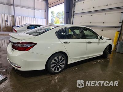 Trzecie zdjęcie samochodu z tyłu: 2017 HONDA ACCORD HYBRID EXL VIN:JHMCR6F5XHC009421 - miniatura