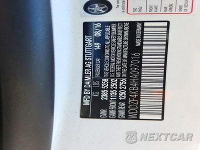 Zdjęcie 12 z 12 samochodu: 2017 MERCEDES-BENZ E 300 4MATIC VIN:WDDZF4KB4HA097016 - miniatura