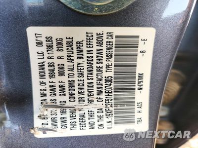 Zdjęcie 12 z 12 samochodu: 2017 HONDA CIVIC LX VIN:19XFC2F51HE074305 - miniatura