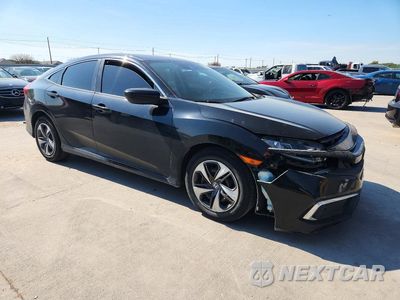 Czwarte zdjęcie samochodu z boku: 2019 HONDA CIVIC LX VIN:2HGFC2F62KH504736 - miniatura