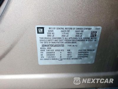 Zdjęcie 14 z 14 samochodu: 2018 CHEVROLET EQUINOX LT VIN:2GNAXTEX3J6220725 - miniatura
