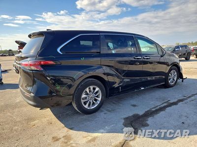 Trzecie zdjęcie samochodu z tyłu: 2022 TOYOTA SIENNA XLE VIN:5TDYRKEC5NS103393 - miniatura