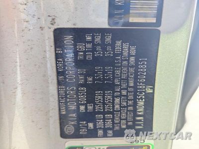 Zdjęcie 13 z 13 samochodu: 2015 KIA SEDONA SXL VIN:KNDME5C18F6028851 - miniatura