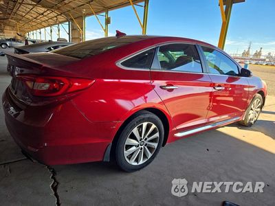 Trzecie zdjęcie samochodu z tyłu: 2016 HYUNDAI SONATA SPORT VIN:5NPE34AF0GH318754 - miniatura