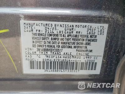 Zdjęcie 12 z 12 samochodu: 2025 NISSAN SENTRA S VIN:3N1AB8BV6SY330517 - miniatura