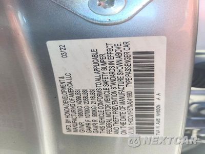 Zdjęcie 13 z 13 samochodu: 2022 HONDA ACCORD EXL VIN:1HGCV1F57NA041980 - miniatura