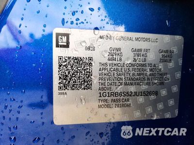Zdjęcie 12 z 12 samochodu: 2018 CHEVROLET VOLT PREMIER VIN:1G1RB6S52JU152698 - miniatura