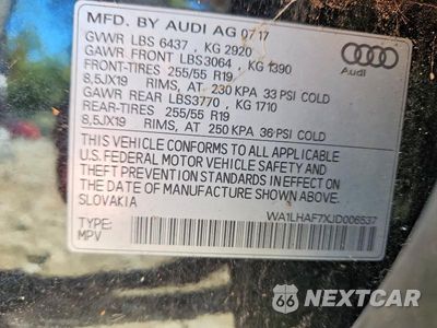 Zdjęcie 13 z 13 samochodu: 2018 AUDI Q7 PREMIUM PLUS VIN:WA1LHAF7XJD006537 - miniatura