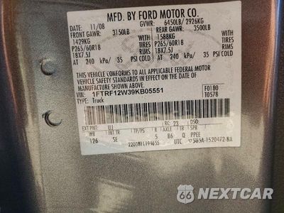 Zdjęcie 12 z 12 samochodu: 2009 FORD F150 VIN:1FTRF12W39KB05551 - miniatura
