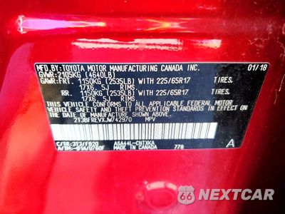 Zdjęcie 13 z 13 samochodu: 2018 TOYOTA RAV 4 VIN:2T3BFREVXJW742970 - miniatura
