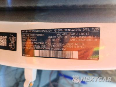 Zdjęcie 12 z 12 samochodu: 2026 VOLVO XC90 PLUS VIN:YV4H60PEXT1489358 - miniatura