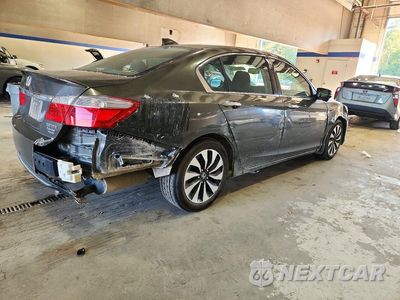 Trzecie zdjęcie samochodu z tyłu: 2014 HONDA ACCORD HYBRID EXL VIN:1HGCR6F57EA006728 - miniatura