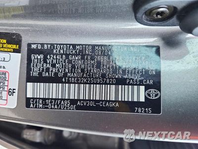 Zdjęcie 13 z 13 samochodu: 2005 TOYOTA CAMRY XLE VIN:4T1BE32K25U957820 - miniatura
