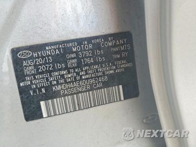 Zdjęcie 12 z 12 samochodu: 2013 HYUNDAI ELANTRA LIMITED VIN:KMHDH4AE6DU962468 - miniatura
