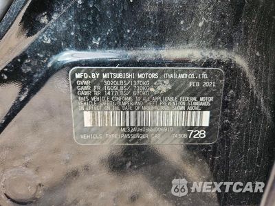 Zdjęcie 12 z 12 samochodu: 2021 MITSUBISHI MIRAGE ES VIN:ML32AUHJ6MH006910 - miniatura