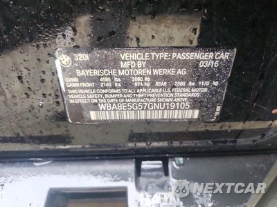 Zdjęcie 12 z 12 samochodu: 2016 BMW 320 XI VIN:WBA8E5G57GNU19105 - miniatura
