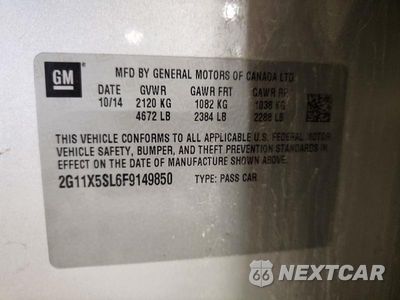 Zdjęcie 12 z 12 samochodu: 2015 CHEVROLET IMPALA LS VIN:2G11X5SL6F9149850 - miniatura