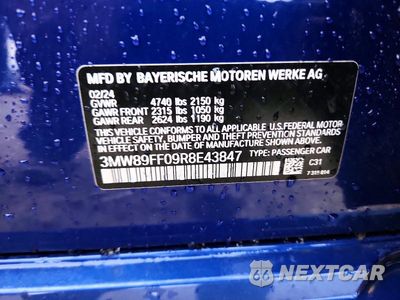Zdjęcie 12 z 12 samochodu: 2024 BMW 330XI VIN:3MW89FF09R8E43847 - miniatura