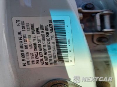 Zdjęcie 13 z 13 samochodu: 2012 HONDA ACCORD EXL VIN:1HGCP3F82CA031189 - miniatura