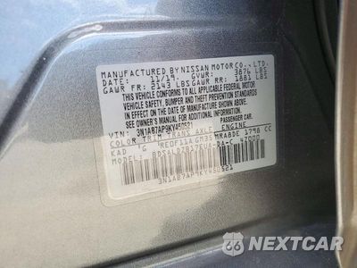 Zdjęcie 13 z 13 samochodu: 2019 NISSAN SENTRA SV VIN:3N1AB7AP9KY450521 - miniatura