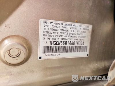 Zdjęcie 13 z 13 samochodu: 2004 HONDA ACCORD EX VIN:1HGCM66814A018364 - miniatura
