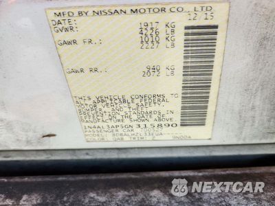 Zdjęcie 13 z 13 samochodu: 2016 NISSAN ALTIMA 2.5 SR VIN:1N4AL3AP5GN315890 - miniatura