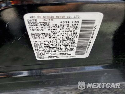 Zdjęcie 14 z 14 samochodu: 2013 NISSAN ROGUE S VIN:JN8AS5MT3DW035882 - miniatura