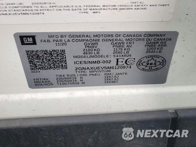 Zdjęcie 13 z 13 samochodu: 2021 CHEVROLET EQUINOX LT VIN:2GNAXUEV5M6120974 - miniatura