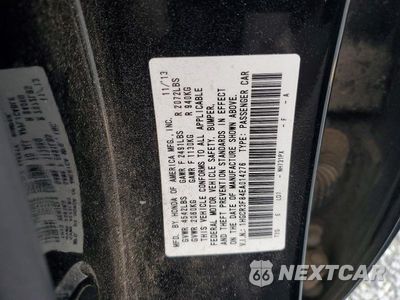 Zdjęcie 13 z 13 samochodu: 2014 HONDA ACCORD EXL VIN:1HGCR3F84EA014276 - miniatura