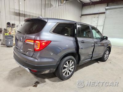 Trzecie zdjęcie samochodu z tyłu: 2019 HONDA PILOT EXL VIN:5FNYF6H5XKB094901 - miniatura