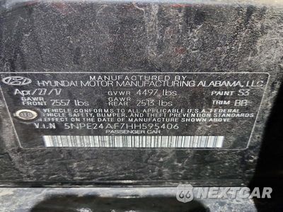 Zdjęcie 12 z 12 samochodu: 2017 HYUNDAI SONATA SE VIN:5NPE24AF7HH595406 - miniatura