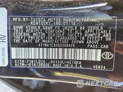 Zdjęcie 13 z 13 samochodu: 2016 TOYOTA AVALON XLE VIN:4T1BK1EB0GU208476 - miniatura