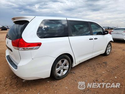 Trzecie zdjęcie samochodu z tyłu: 2013 TOYOTA SIENNA L 7-PASSENGER VIN:5TDZK3DC5DS391561 - miniatura