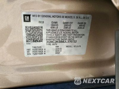 Zdjęcie 13 z 13 samochodu: 2018 CHEVROLET TRAX LS VIN:3GNCJKSB8JL376722 - miniatura