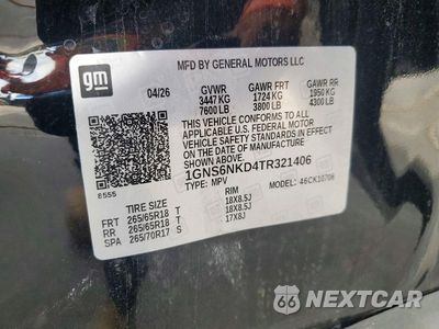 Zdjęcie 13 z 13 samochodu: 2026 CHEVROLET TAHOE K1500 LT VIN:1GNS6NKD4TR321406 - miniatura